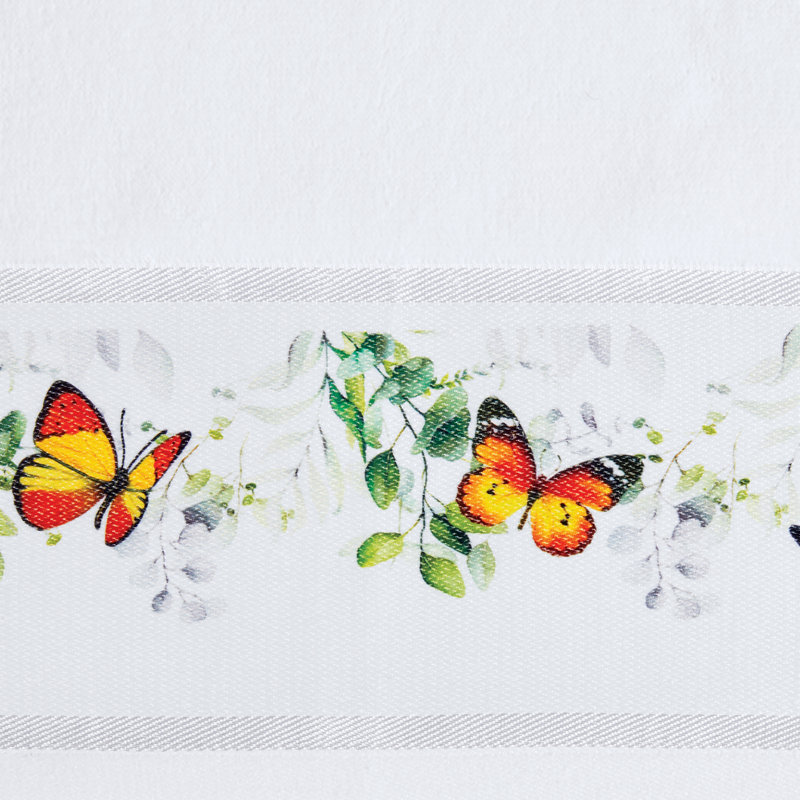 Ensemble de serviettes de bain 3 pièces Beautiful Botanical Butterfly