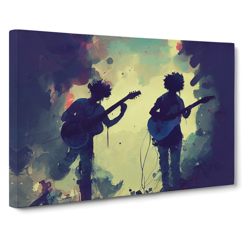Guitar Rock Band Vol.2 - Wrapped Canvas, 35cm H x 50cm W x 3cm D
