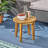 Outdoor Wood Side Table-1856320823