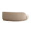 Zema Curved Left Facing Sofa Chaise, Modular Design, Camel Brown Fabric, 84 Inch-115685974