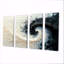Noir et blanc en spirale encre rythmique rivière IV-296527776-296527781