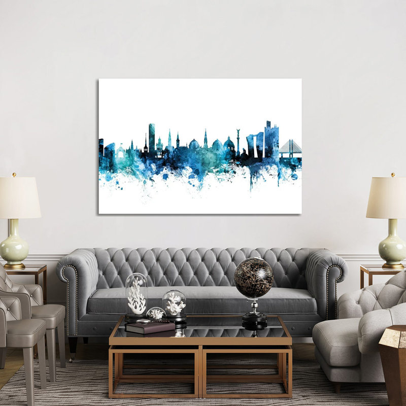 Copenhagen, Denmark Skyline by Michael Tompsett - Wrapped Canvas Gallery-Wrapped Canvas Giclée, 152.5 cm H x 101.5 cm W