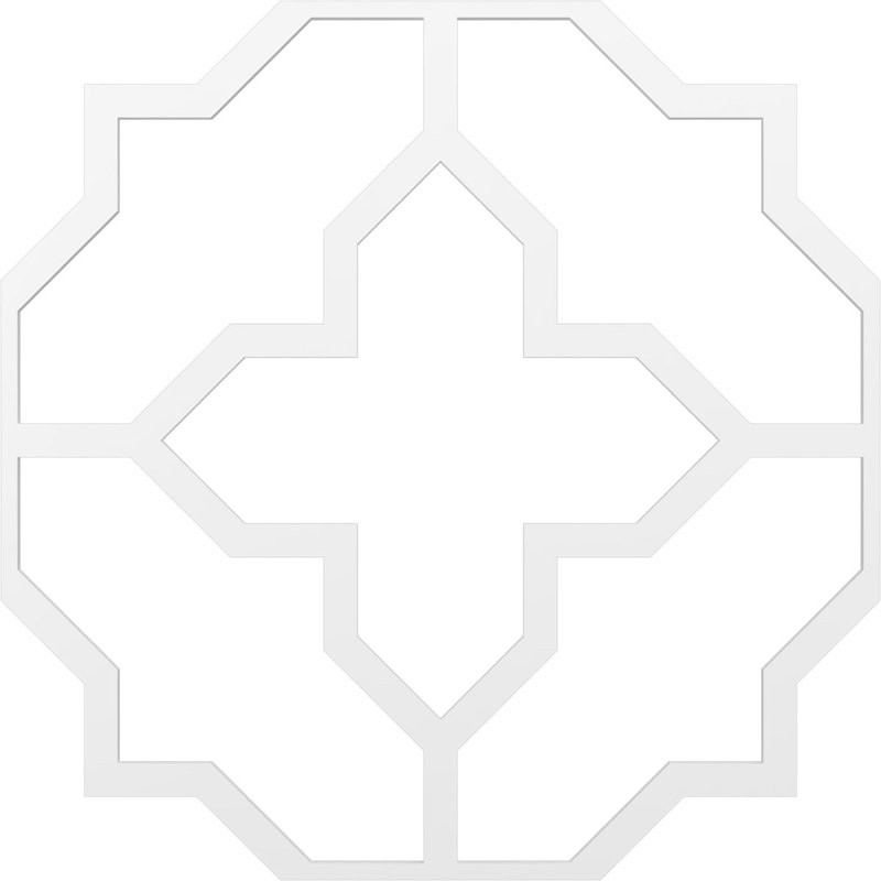 Laird Decorative Ceiling Fretwork, 33" H x 33" W x 0.375" D