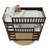 Modern Rubber Wood Twin Over Twin Over Twin Triple Bunk Bed - Detachable Design With Ladders & Full Guardrails, Astm F1427 Certified, Space-saving Furniture For 3 Kids/teens-1021824879