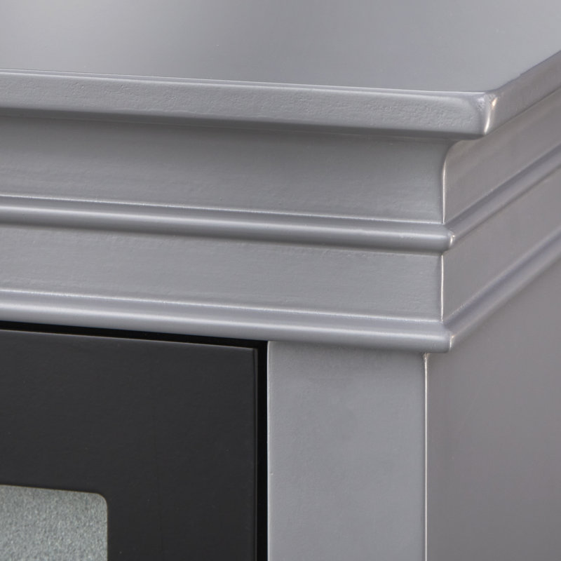 52'' Sideboard, Black/Frosted/Charcoal