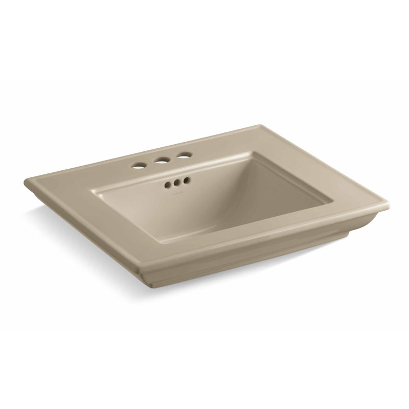 Memoirs Stately 24" Console Bathroom Sink with Overflow, Mexican Sand, Single