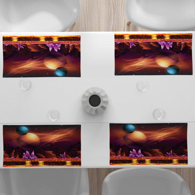 Polyester Abstract Rectangle Placemat