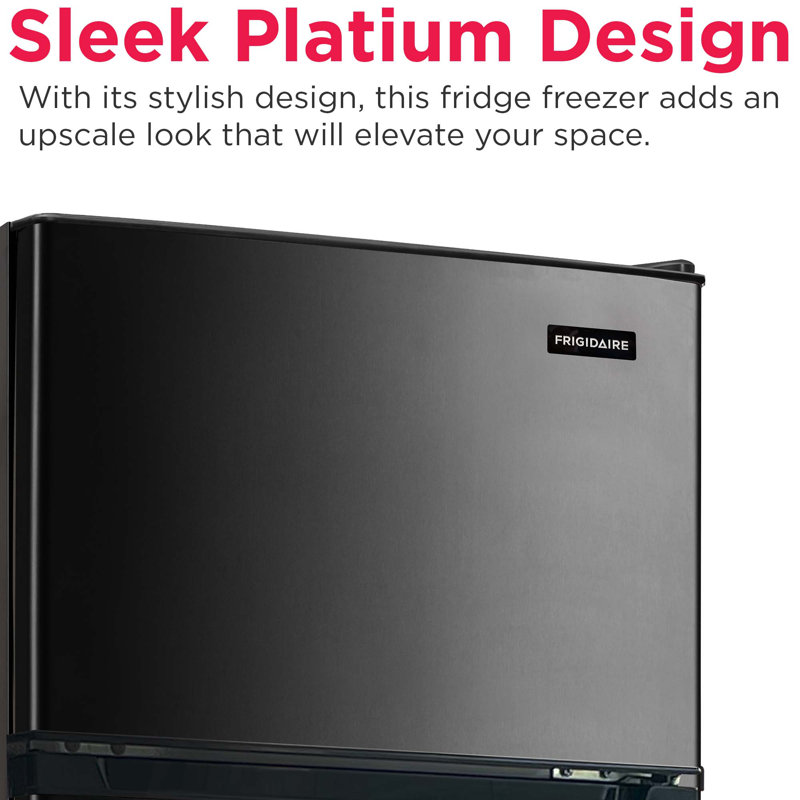 Frigidaire, 7.5 Cu. Ft. Top Mount Refrigerator, Black, Black