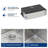 30"L x 22"W Farmhouse Workstation Kitchen Sink 16 Gauge Stainless Steel Kitchen Sink Apron Front Sink