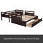 Lit simple superposé au dessus d'un lit double avec rangement-1194488601