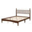 Lit plateforme en bois avec tête de lit en forme de gourde, lit plateforme de style rétro-609114622
