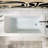 58" x 29.5" Rectangular Acrylic Soaking Drop in Bathtub with Drain