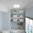 Flaire Fabric Semi Flush Mount-407736341-407736340