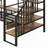 Farmersburg Full Size Metal Loft Bed With Low Storage Table-1622556043