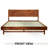 Gerrell Solid Wood Platform Bed Frame with Sculpted Spearhead Headboard – Mid-Century Modern Style, 800lbs Capacity, All Mattress Support, No Box Spring Needed-112609343-112609345