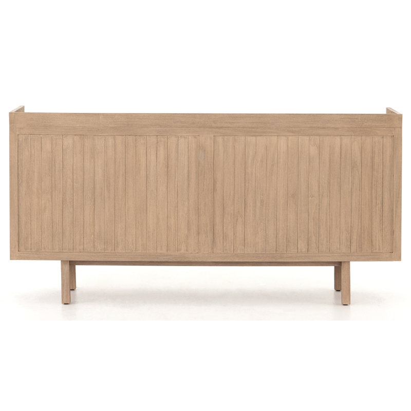 Lula 70'' W Solid Wood Buffet, Washed Brown