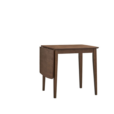  Table de salle à manger pliable à abattants 47 pouces, couleur noyer