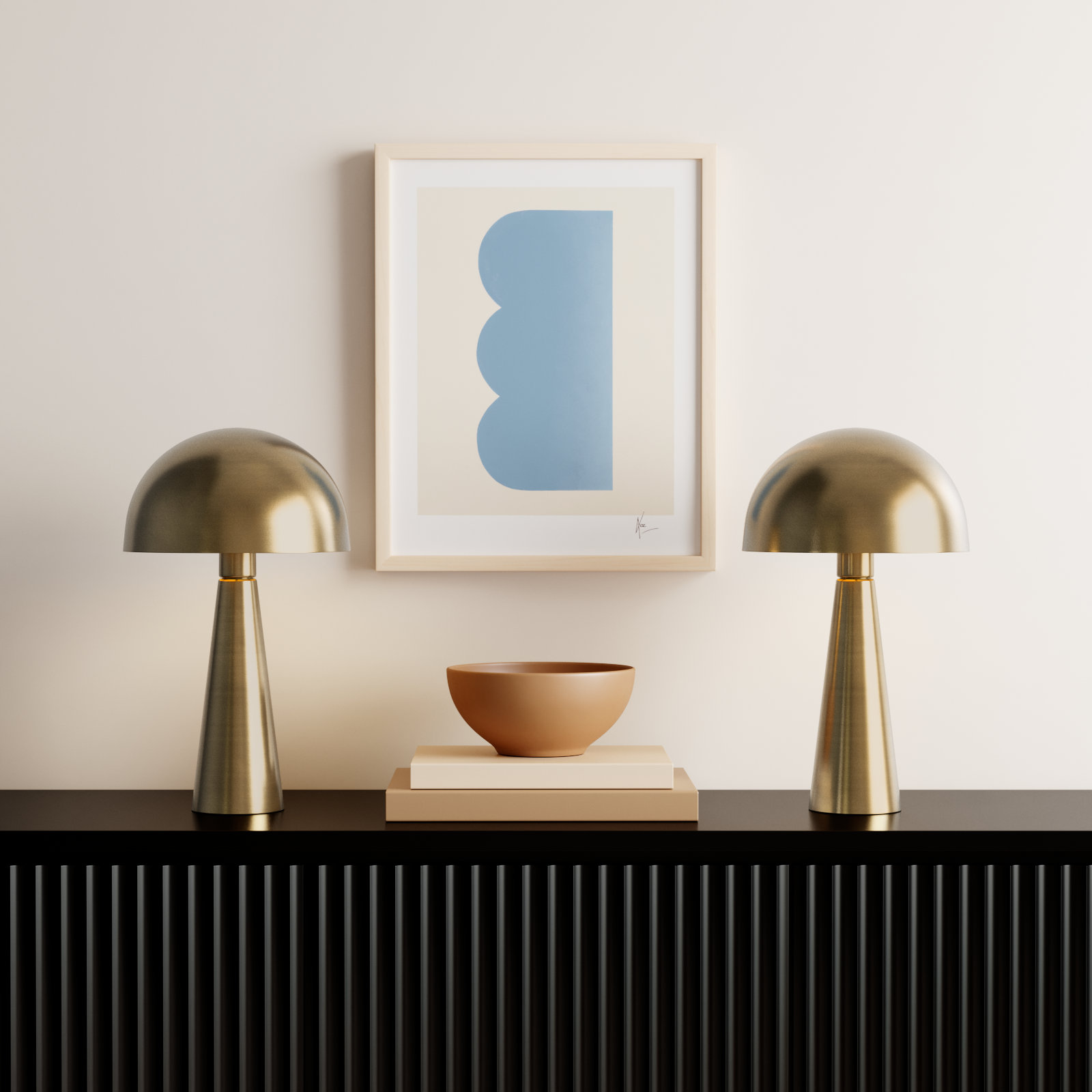 Berit Table Lamp, Gold