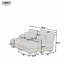 Upholstered 94.4 " Chenille Sofa-1359557104