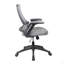 Chaise de bureau en filet à dossier moyen avec accoudoirs réglables en hauteur