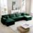 Oversized Modular Cushioned Sofa With Conversible Ottoman-115842503-106554202