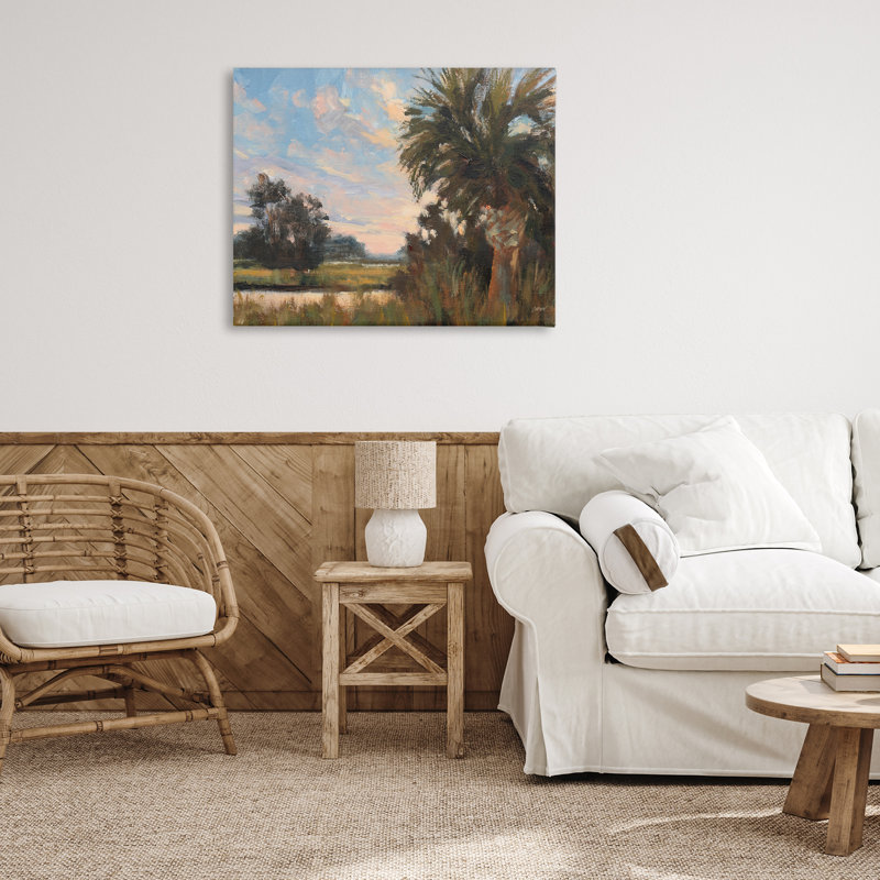 «Palmetto Sunset Landscape Canvas», conception par Carson Overs passer, H 30 po x l 40 po