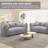 Compressed Sofa, Two-Seat Bean Bag Sofa With Pillows And Armrests For Bedroom Living Room-740326526