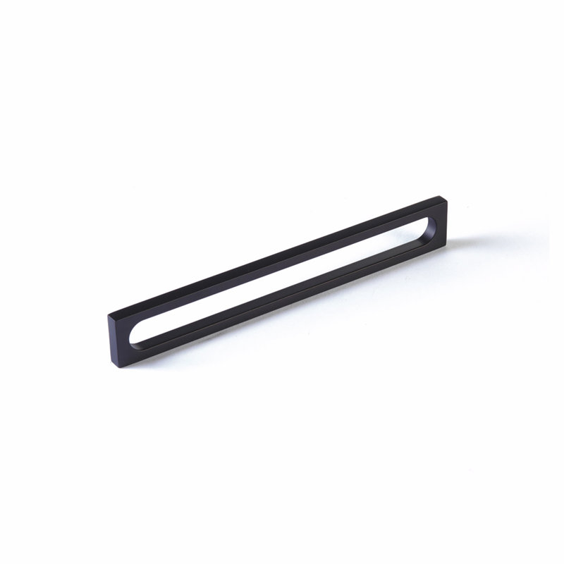 Schaub Café Cabinet Pull, Matte Black, 8"
