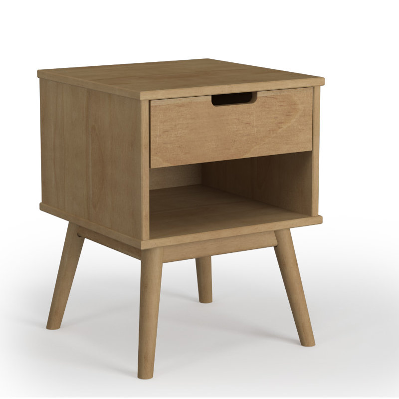 Trujillo 40cm W Solid Wood Bedside Table