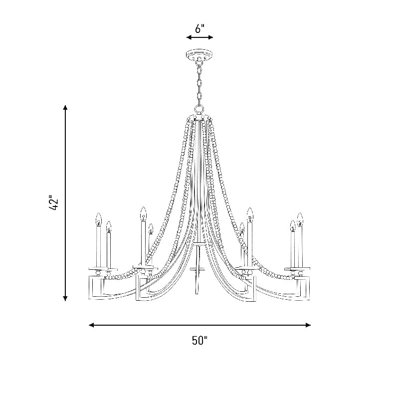 Lustre 8 lumières Savoy House, H 31,75 po x l 32 po x P 32 po, 8 lumières