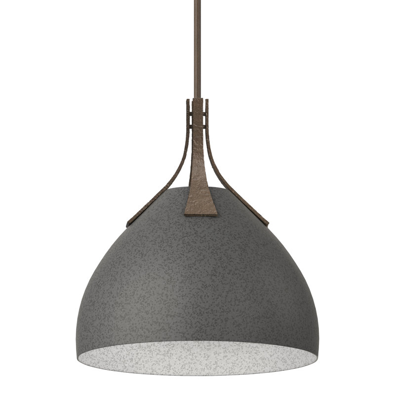 Summit 1 - Light Single Dome Pendant, Natural Iron, Bronze