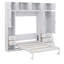 Lit escamotable avec rangement et garde-robe-2035522500