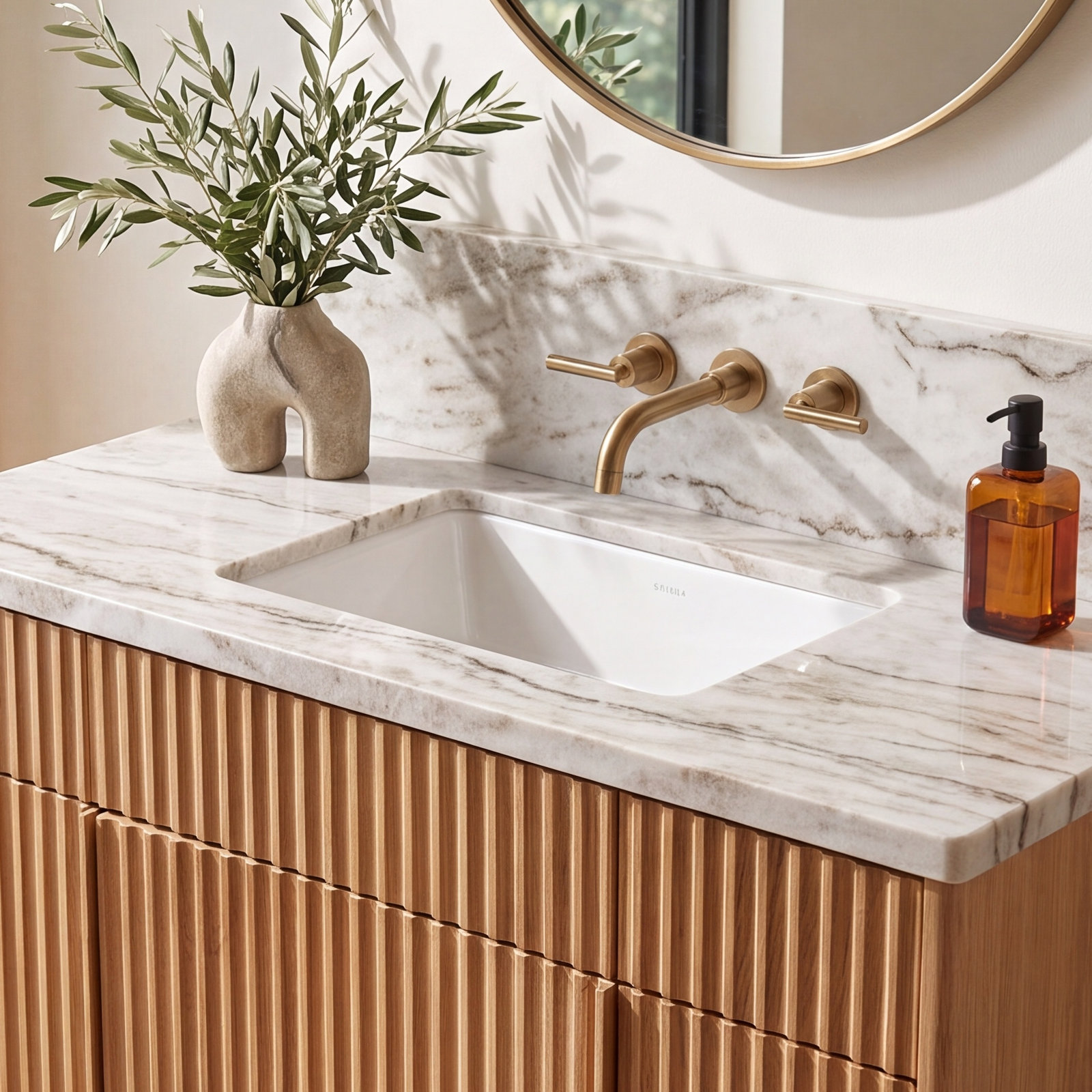 Verticyl Rectangular Undermount Sink, White