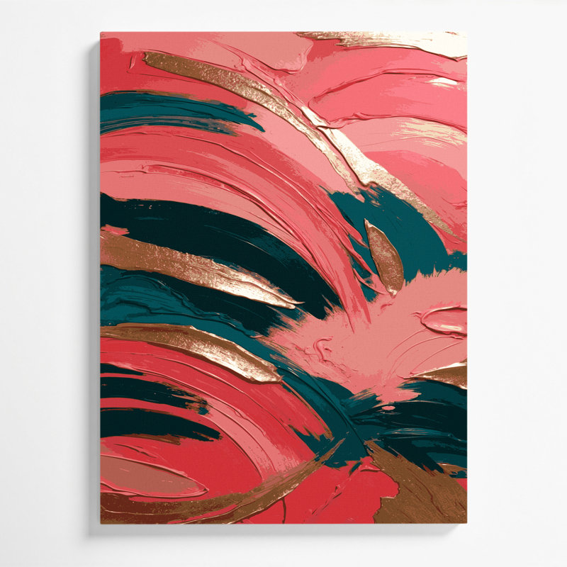 Abstract Landscape 99 Brown Canvas Wall Art, 14" H x 11" W
