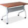 Preference Rectangle Flip Top Training Table with Casters and Modesty Panel and Cable Management