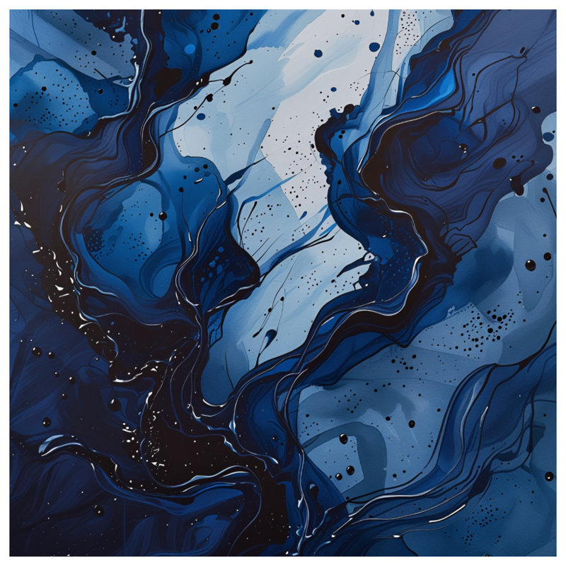 Abstract Waves Bedding Abstract Comforter Modern, Twin