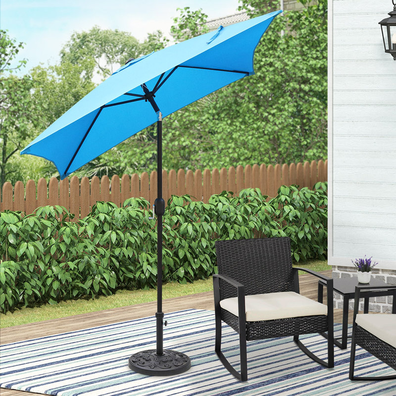 Parasol de marché Boligee, Bleu
