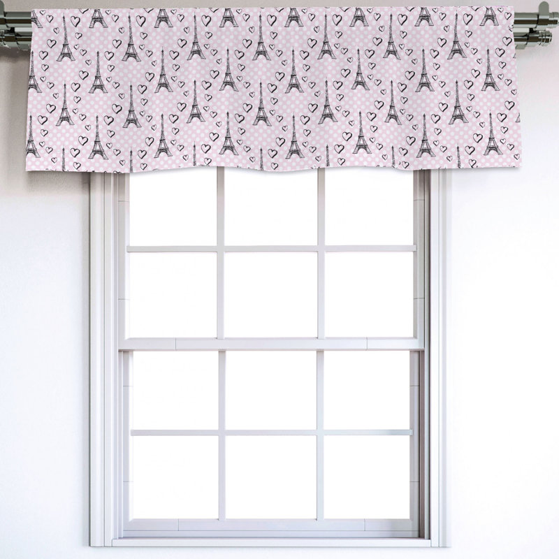 Sateen Ruffled Window Valance