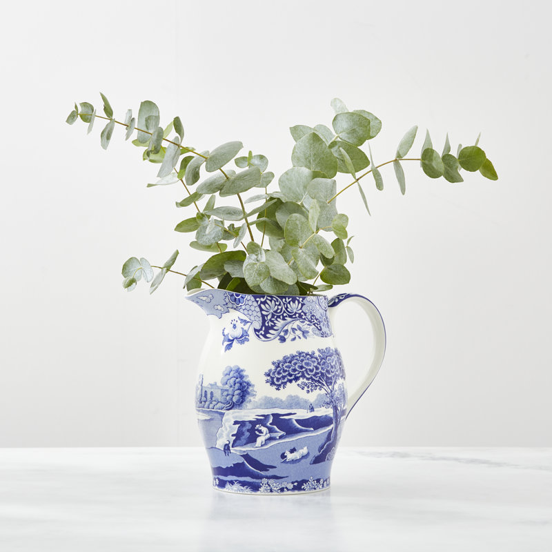 Spode Blue Italian Pitcher 3.5 Pt