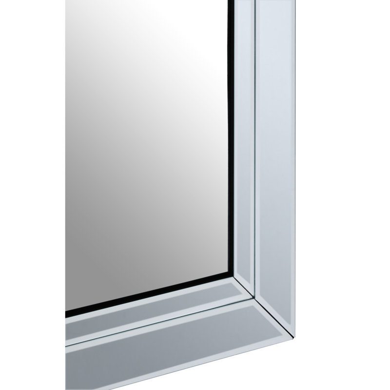 Branda Glass Rectangle Mirror, 69cm H x 58cm W