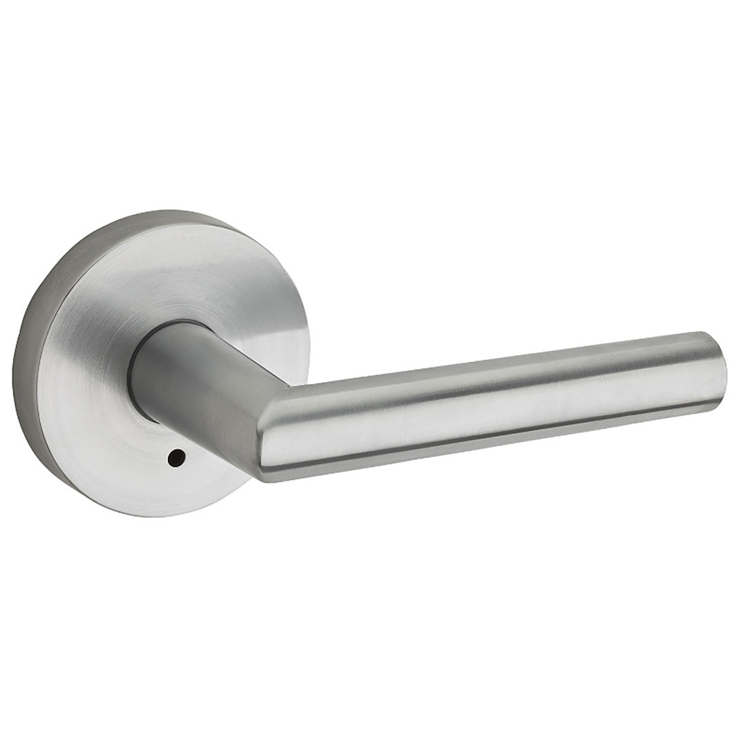 Milan Privacy Door Lever with Round Rosette Kwikset 