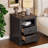 Vintage End Table With 2 Drawers And Charging Station-1540871688