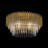 4 - Light Glass Flush Mount Ceiling Light