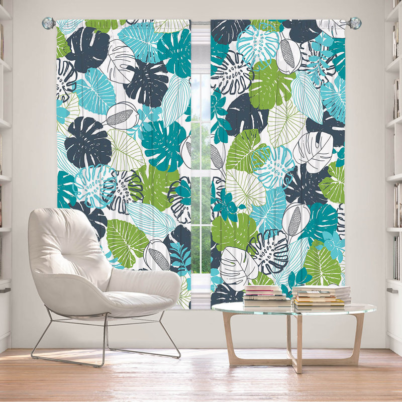Paire de rideaux obscurcissant en polyester Falynn, L 40 po x L 82 po
