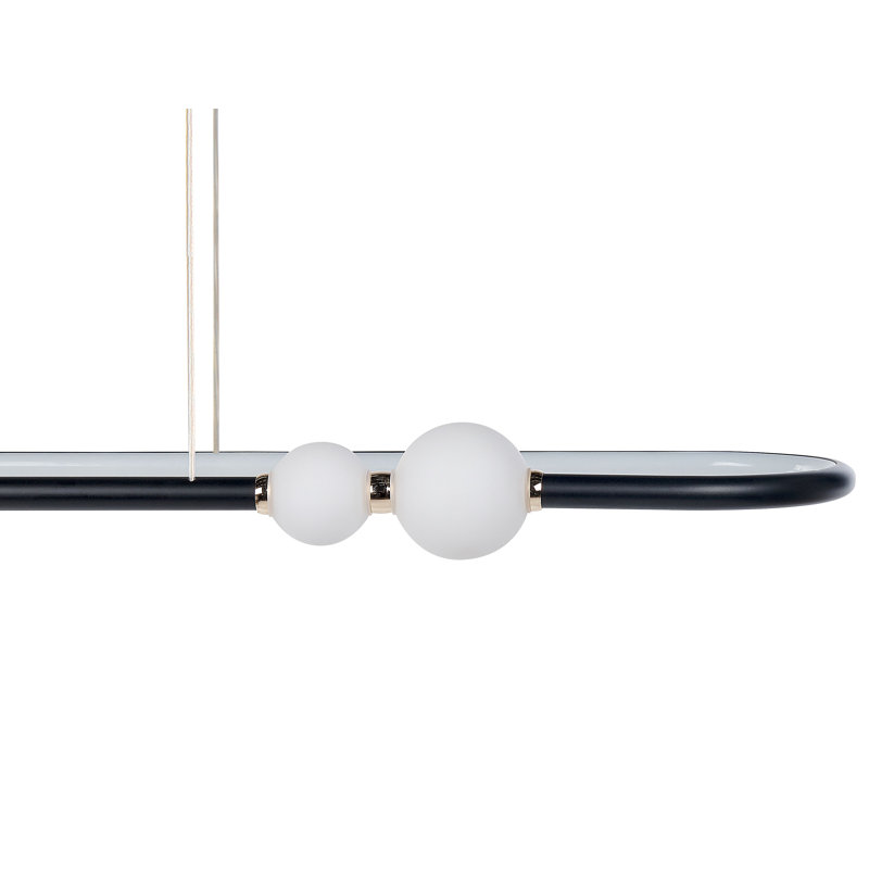 Amieva 5 - Light LED Kitchen Island Pendant, Black