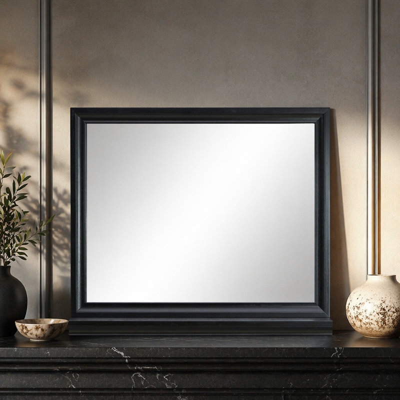 Miroir rectangulaire, gris, Gris