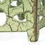 Table d'appoint de patio en fer forgé, effet craquelé - 36,7 cm (P) x 36,7 cm (L) x 54,6 cm (H), style ajouré, table élégante et légère.