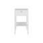 White 1-Drawer Nightstand With Open Shelf-522761814