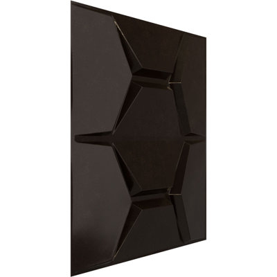 Panneau mural décoratif 3D l 19 5/8 po x H 19 5/8 po Colony EnduraWall, métallique (couvre 2,67 pieds carrés)
