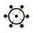 Doorfield 6 - Light Dimmable Drum Chandelier